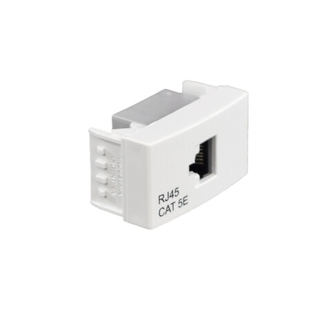 Mód. toma computación RJ45 cat. 5E blanco blister RO2018