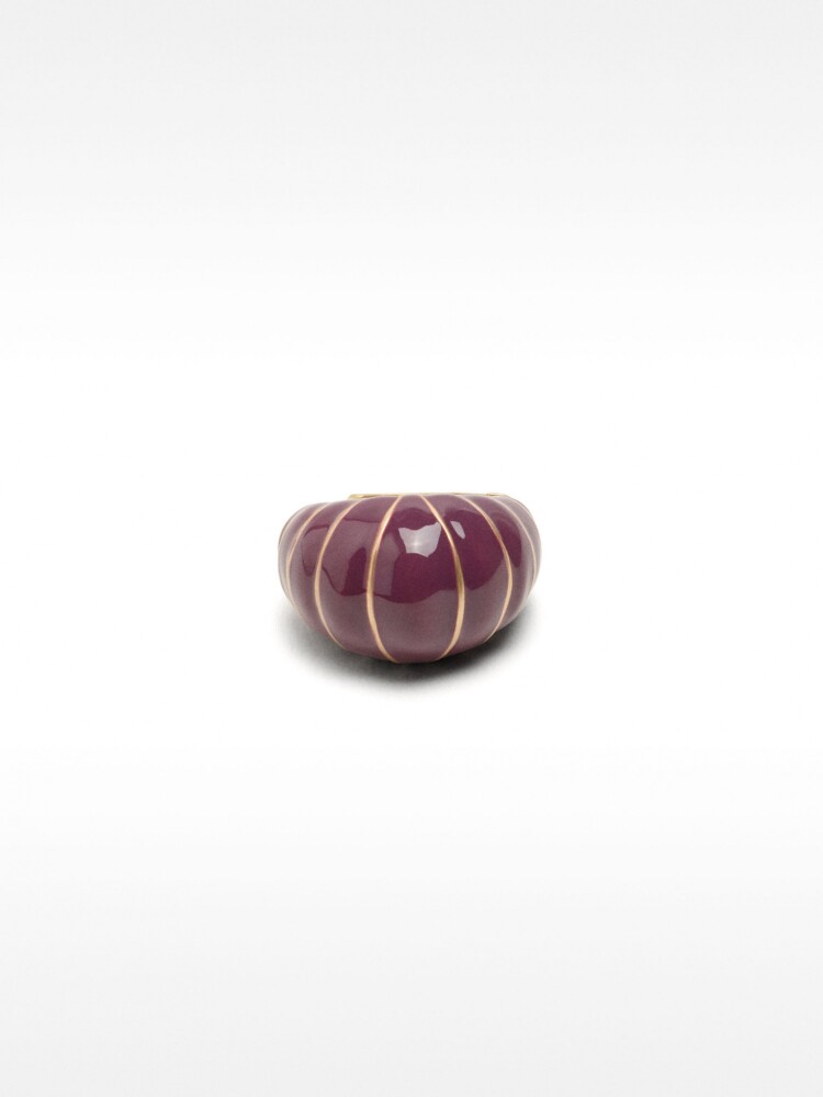Anillo Elástico Con Esmaltado violeta