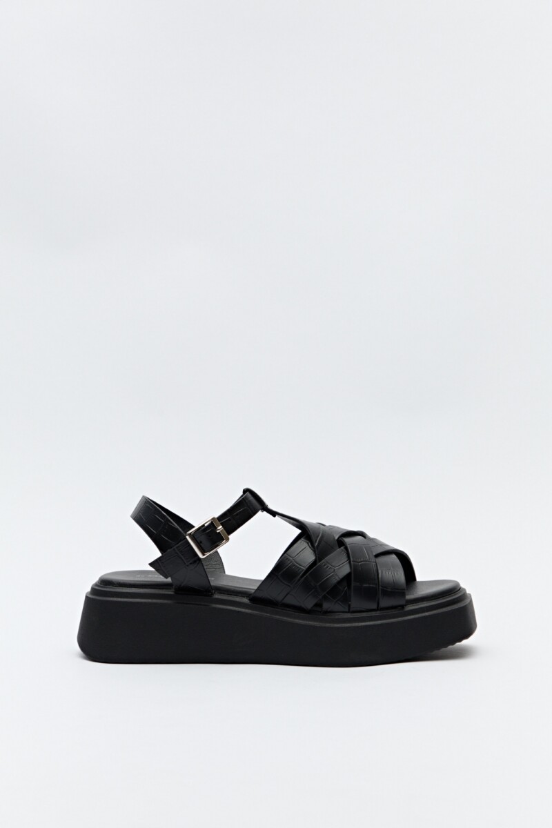 SANDALIA HALT - Negro 