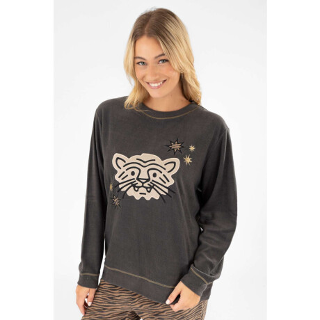 Pijama tiger grey bordado-zebra Zebra