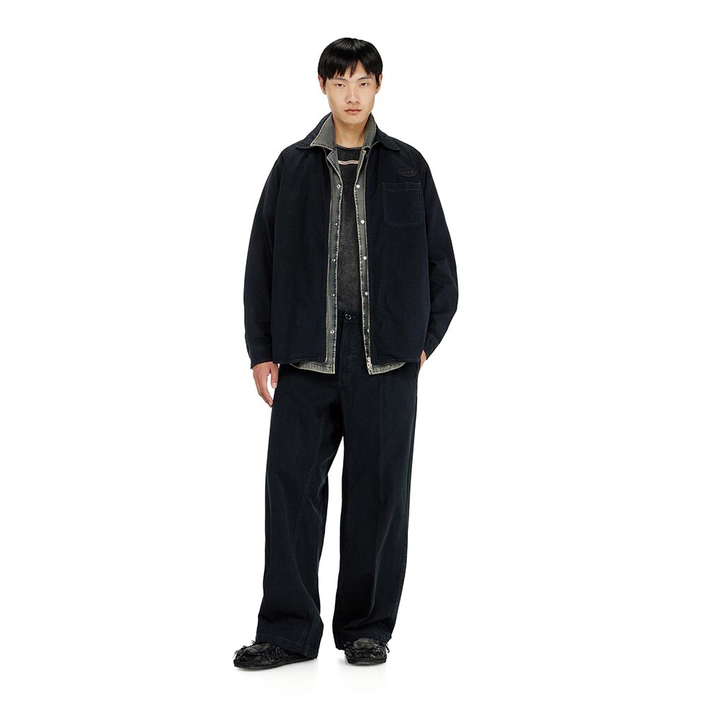 Camisa Para Hombre S-Alias-Zip Negro