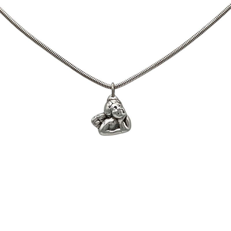 Dije Angel de la Guarda-Plata 925 inflada-Sin piedra-CP3015 sinpiedra