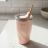 Vaso Termico Acero Inoxidable Aislante C/ Pajita 360ml Color Rosa
