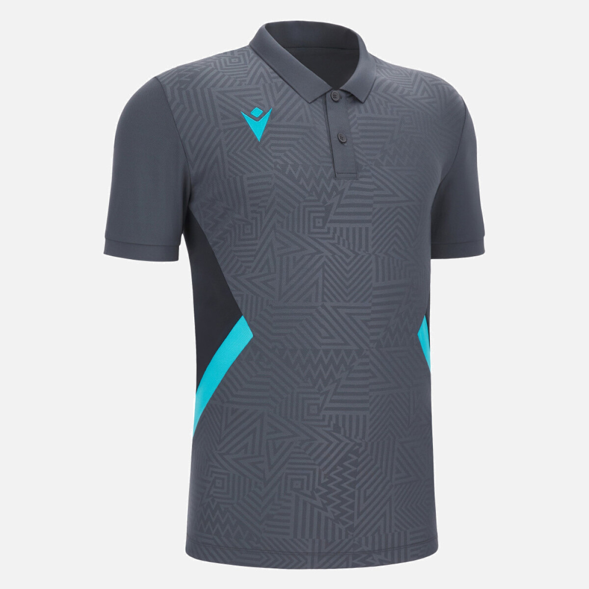 CAMISETA POLO MACRON - MODELO RAP GRIS