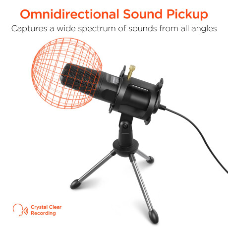 Hypergear - Micrófono de Condensador Pro-audio Sound Advantage - Sonido Omnidireccional. Filtro Pop 001