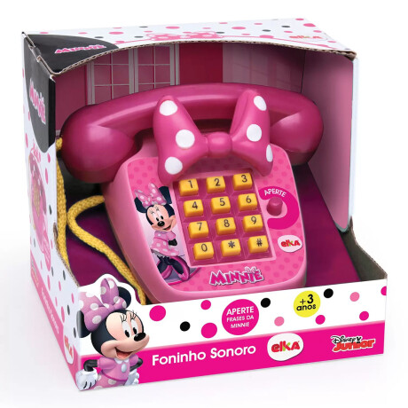 Teléfono De Juguete Minnie Mouse Con Sonido Y Frases Teléfono De Juguete Minnie Mouse Con Sonido Y Frases