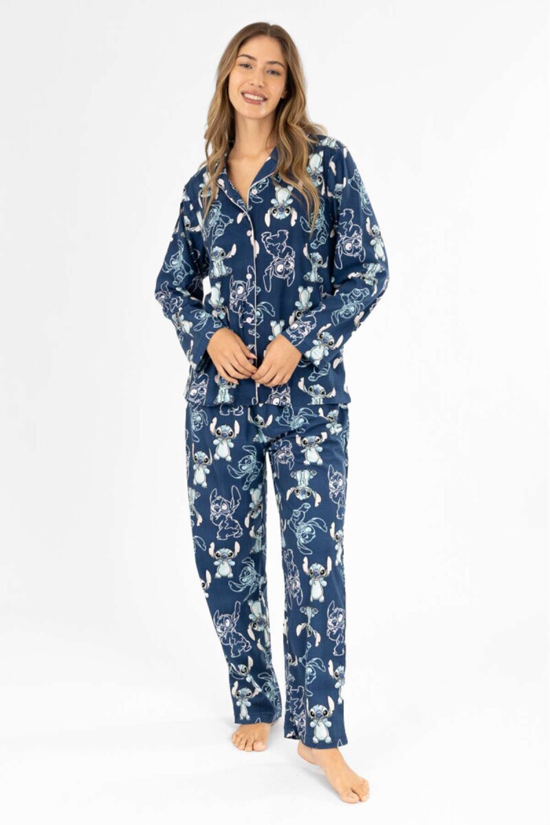Pijama americano stitch - Azul 