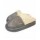 Pantufla Gamuza con Corderito Super Abrigada Antideslizante Gris