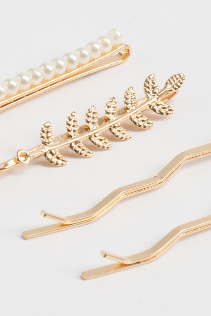 Set x4 ondulines metal - Perlas Dorado 