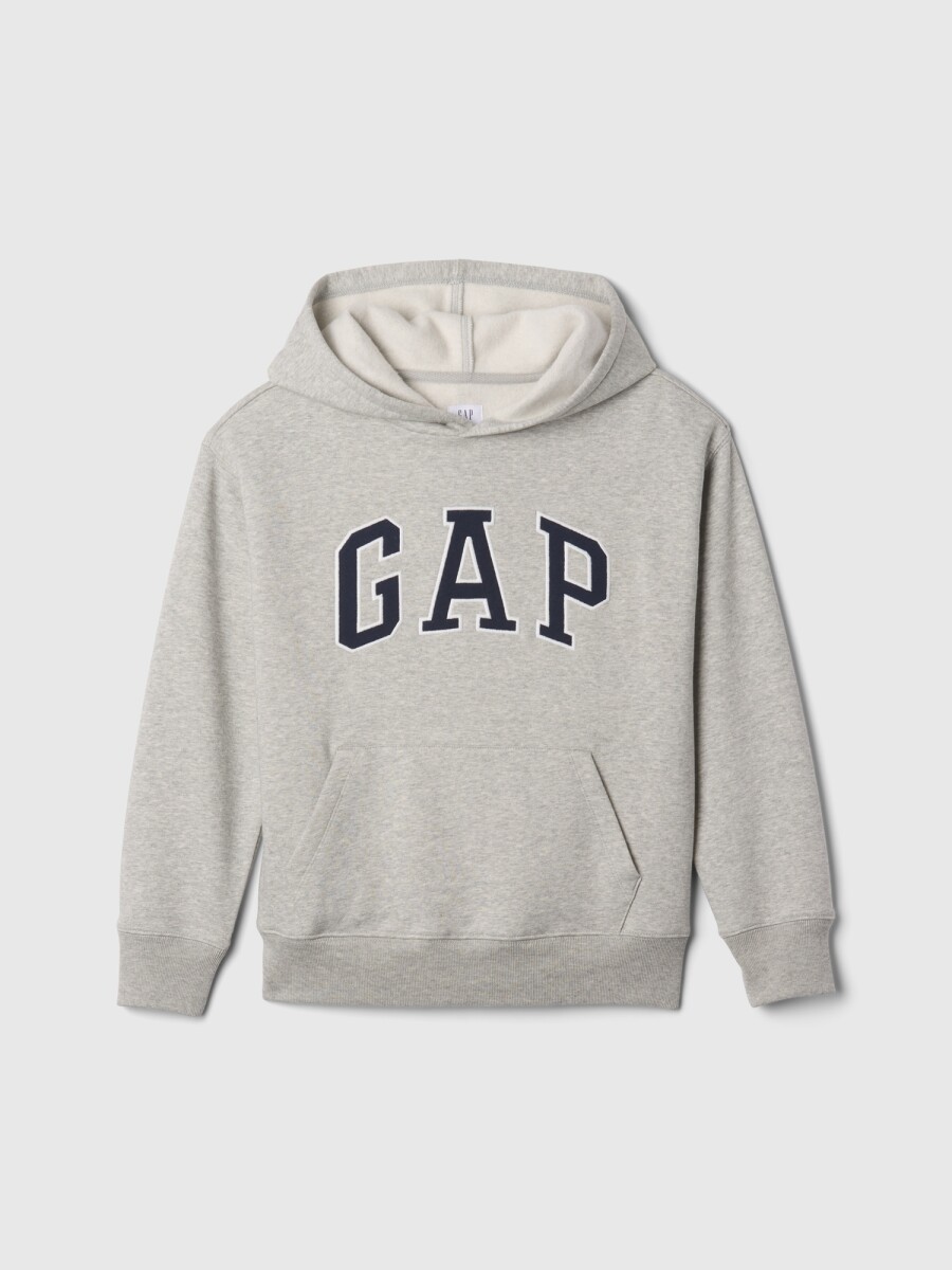 Canguro Logo Gap Niño - Light Heather Grey 