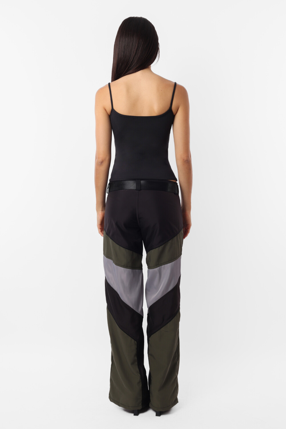 Pantalon Career Verde/negro/gris