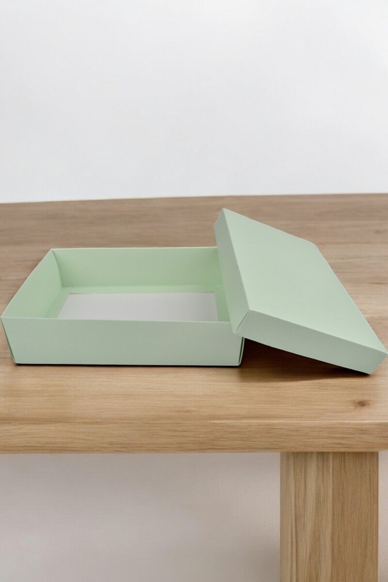 Caja Rectangular 16x23x6 cm - VERDE AGUA 