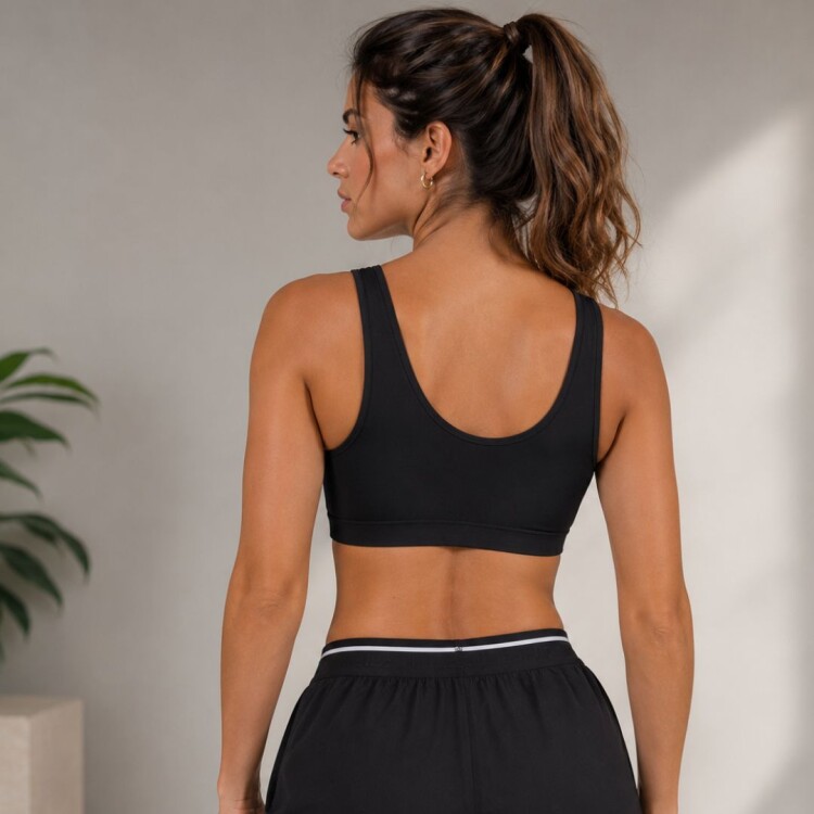 TOP DEPORTIVO BÁSICO ESSENTIAL II FILA NEGRO
