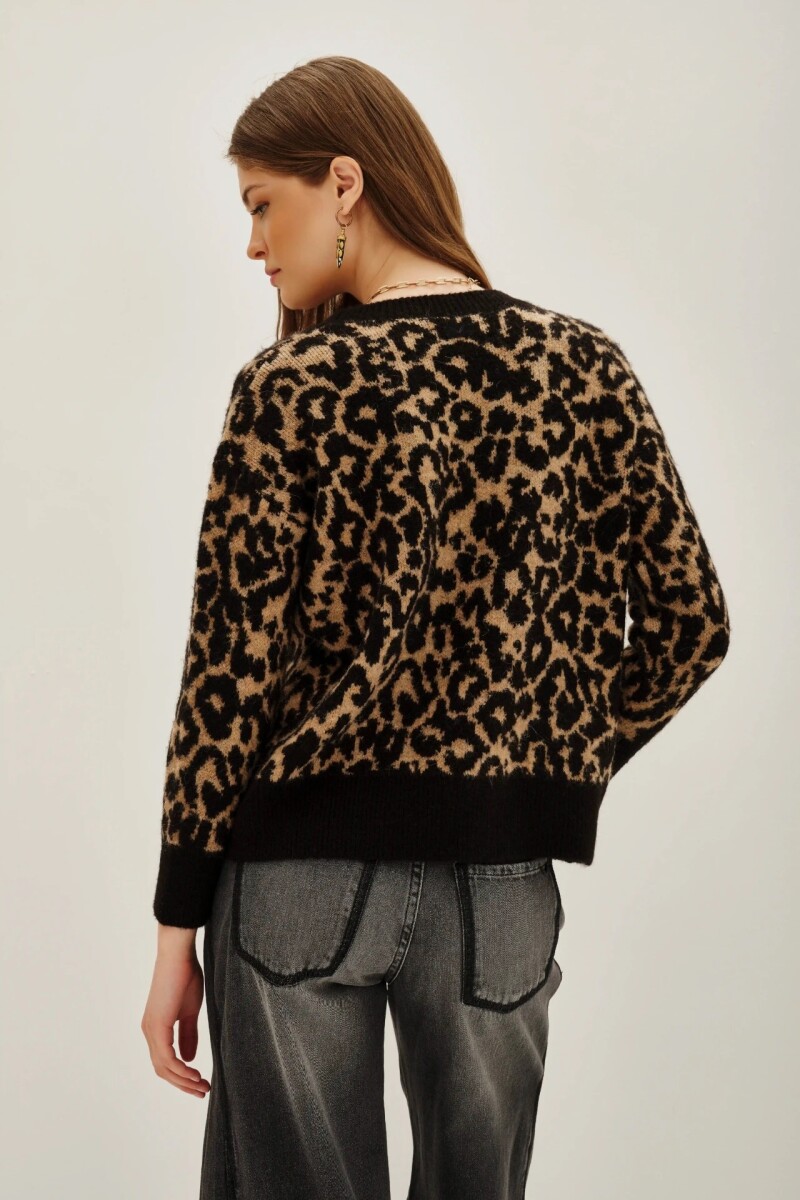 Sweater Animal Chita Leopardo