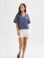 Blusa Jorvel Azul Piedra