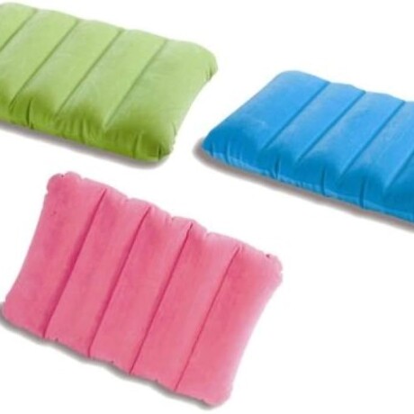 INTEX ALMOHADA INFLABLE PARA NIÑOS 43x28x9 TRES COLORES Intex Almohada Inflable Para Niños 43x28x9 Tres Colores