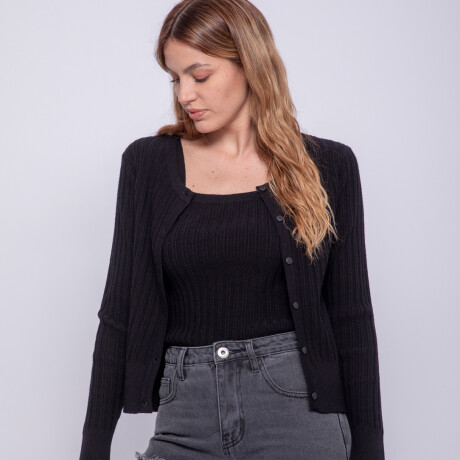 CARDIGAN PAZ Negro