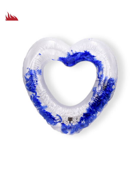 SALVAVIDA FORMA DE CORAZON 60CM AZUL