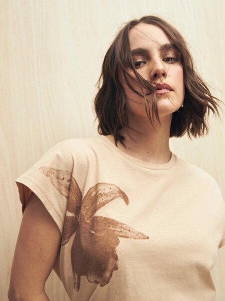 T-SHIRT ALLIE IDIA BEIGE