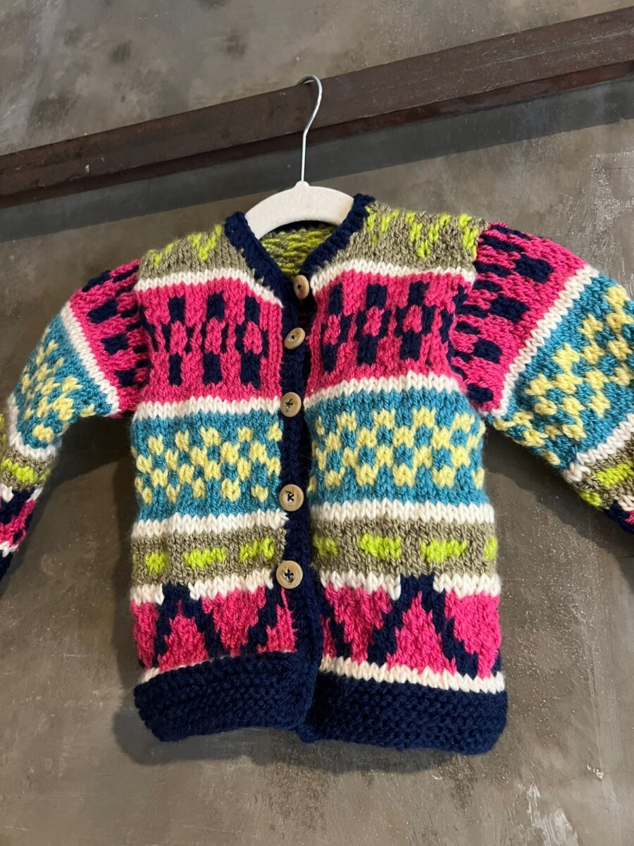 Saco Rosly Gurí - Azul/fucsia 
