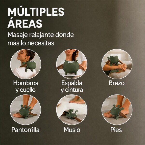 Masajeador Cervical Manos Recargable Verde