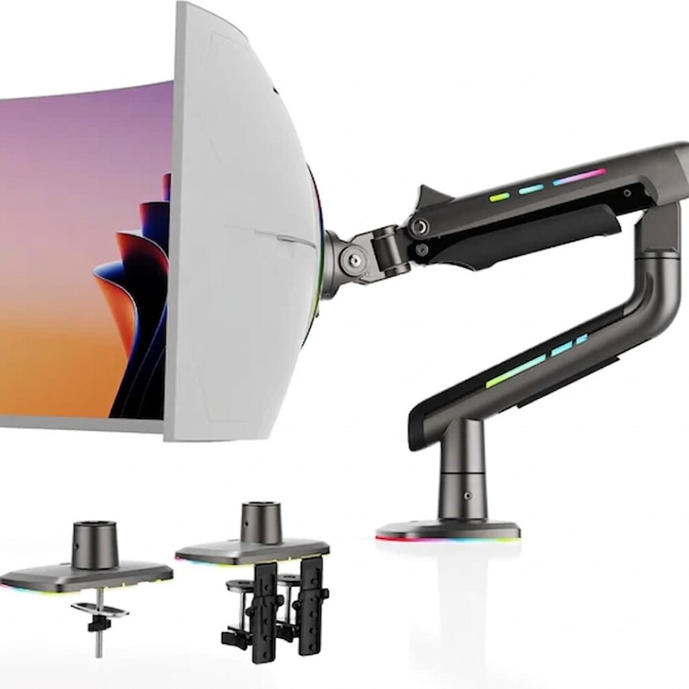 Soporte Monitor Gamer Luz Rgb-led 27 A 60. NB F5 Grafito Soporte Monitor Gamer Luz Rgb-led 27 A 60. NB F5 Grafito