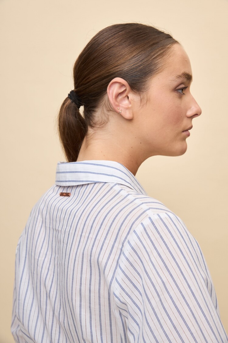 CAMISA MORNING Blanco/Azul