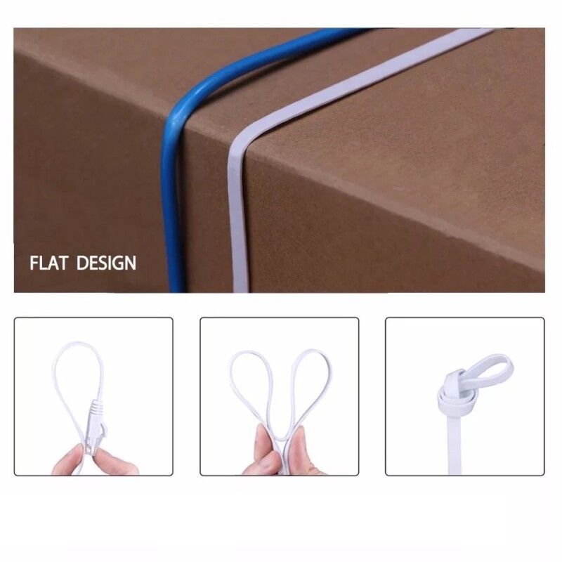 Cable De Red Ethernet Internet 50 Metros Rj45 Cat 6 Plano Cable De Red Ethernet Internet 50 Metros Rj45 Cat 6 Plano