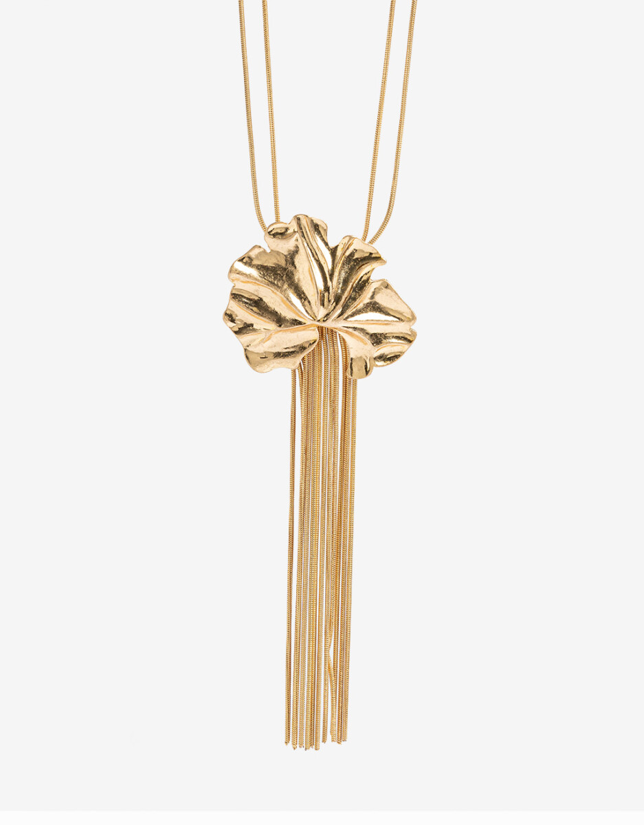 Collar Largo Hoja Metal 