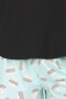 PIJAMA MANGA CORTA NEGRO