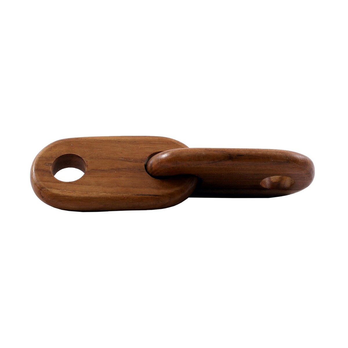 ADORNO DECORATIVO - SMALL MADERA NATURAL-BEIGE CADENA 