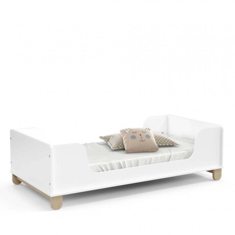 CAMA MINI CAMA 1 PLAZA MDF-Y-MADERA BLANCO ZUPPY