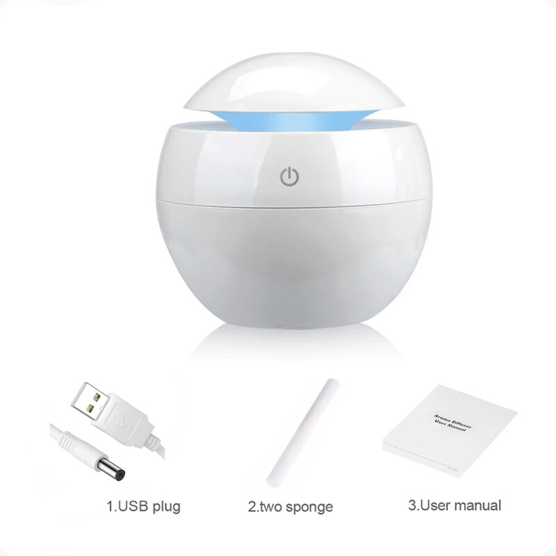 Vaporizador Humidificador Esfera Con Luz Led Vaporizador Humidificador Esfera Con Luz Led