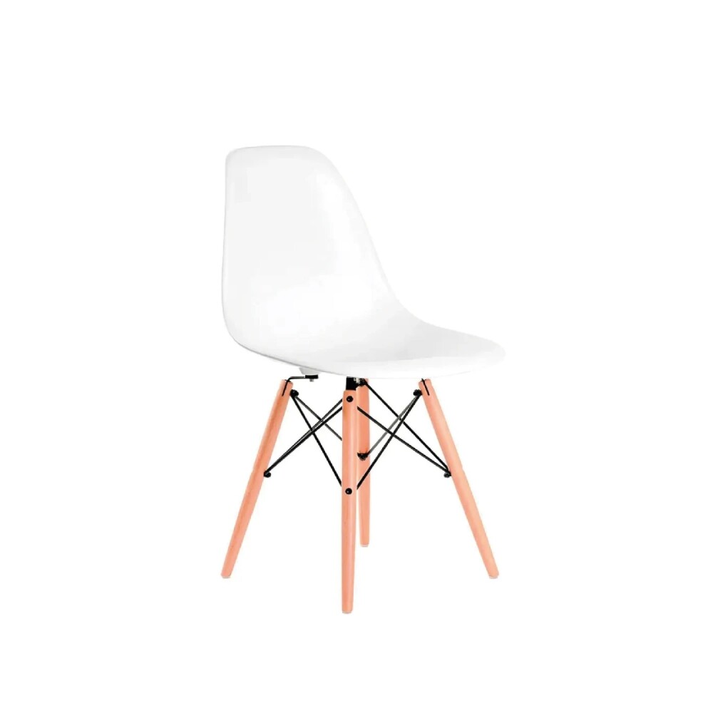 Silla DKR Base - En Madera - Infantil Blanco