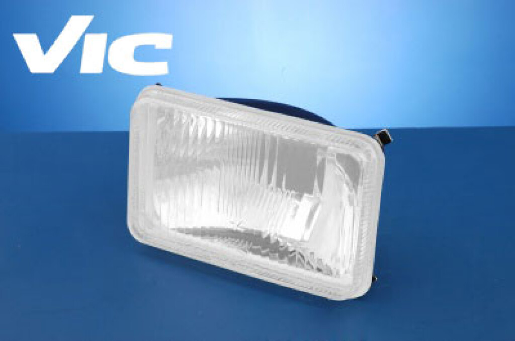 Faro delantero rectangular
