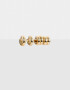 Aros Argollas Set Chunky Edition Set De Aros Argolla Chunky Edition - Dorado