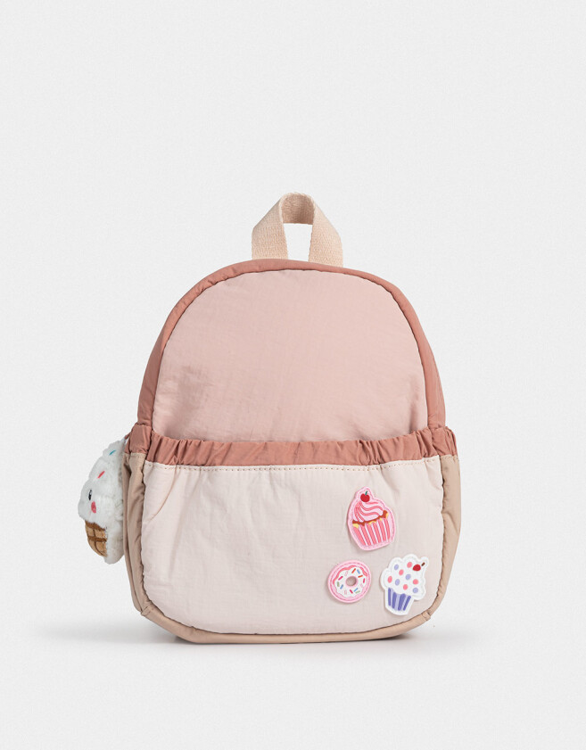Mochilas y Carteras Infantiles Mochila Infantil Con Charm - Combinacion Bicolor