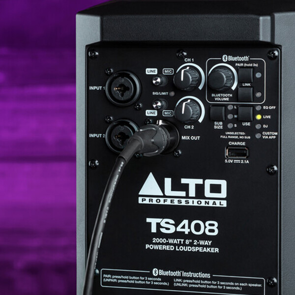 Parlante Activo Alto Ts408 8" 1000w CAJA ACTIVA ALTO TS408 8" 1000W
