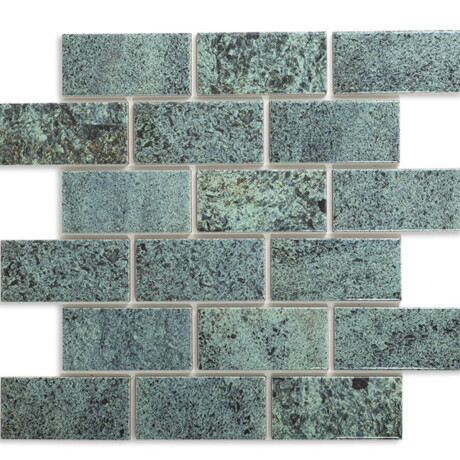 CERAMICA PARA PISCINA 5X10 MATE GAMAS DE VERDE RUSTICO PEI GAMAS DE VERDE