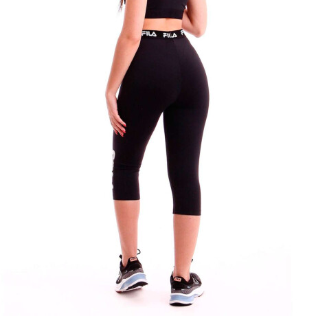 Fila Calza Capri Mujer Train Elastic Ii Negro-Blanco