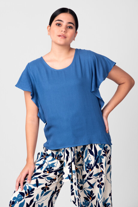 Blusa Chavez Azul Piedra