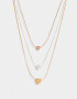 Collares Cortos Bañada en Oro Rosa Collar Multicadena Bañado En Oro Rosa - Dorado Oro Rosa