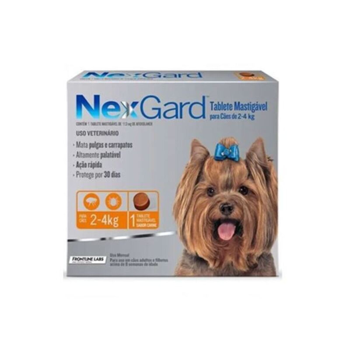 NEXGARD S (2-4 kg) 1 COMPRIMIDO X CAJA - Nexgard S (2-4 Kg) 1 Comprimido X Caja 