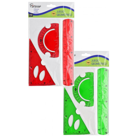 JUEGO DE GEOMETRIA 3PCS JUEGO DE GEOMETRIA 3PCS