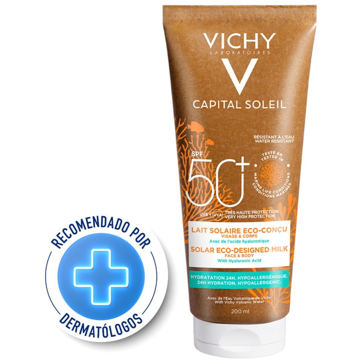 Leche Solar SPF50+ Vichy Capital Soleil Eco-Milk 200ml 