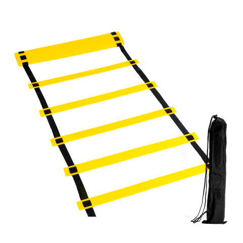 Escalera Coordinación 8 Mts Entrenamiento Con Bolso Amarillo