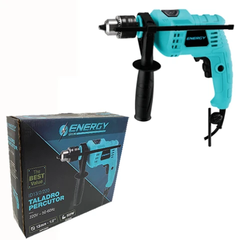 TALADRO ENERGY ID13/2/220 13 mm 550W c/PERCUTOR Sin color
