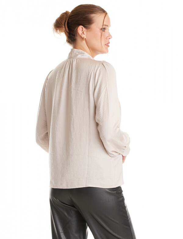 Blusa Lazo & Botones BEIGE CLARO
