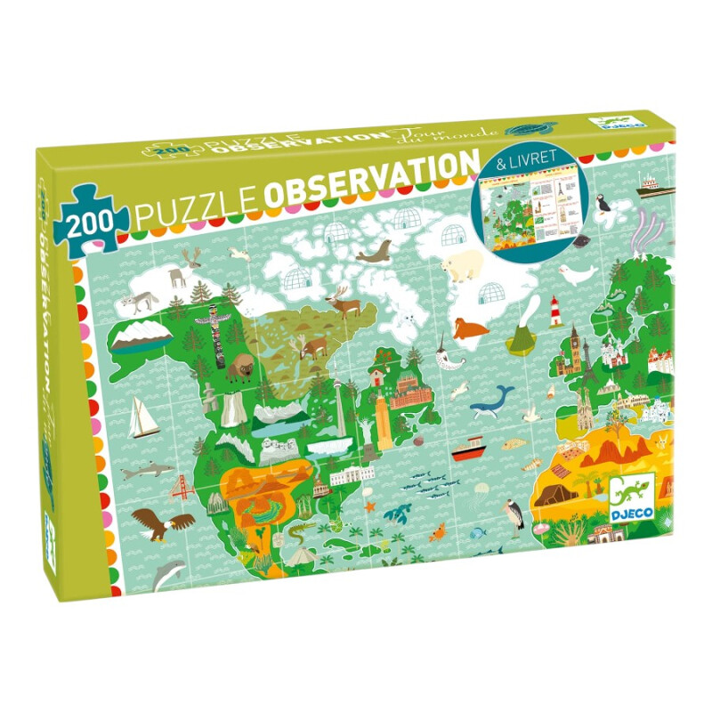 Puzzle Observación Vuelta al Mundo Djeco Puzzle Observación Vuelta al Mundo Djeco