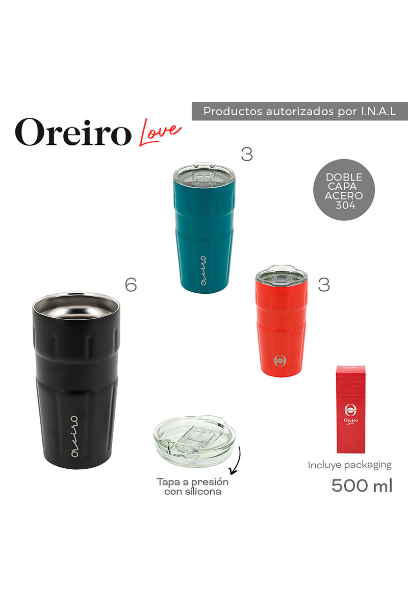 Vaso Termico Oreiro 500ML Negro